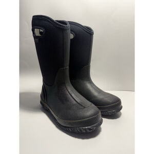 Bogs Classic High Boots Youth Boys 5 Black Rain Winter Waterproof Insulated Snow